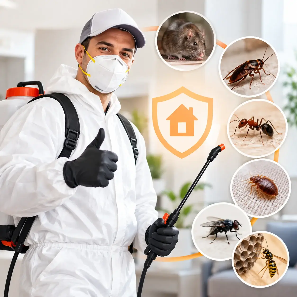 Professional pest control for common household pests